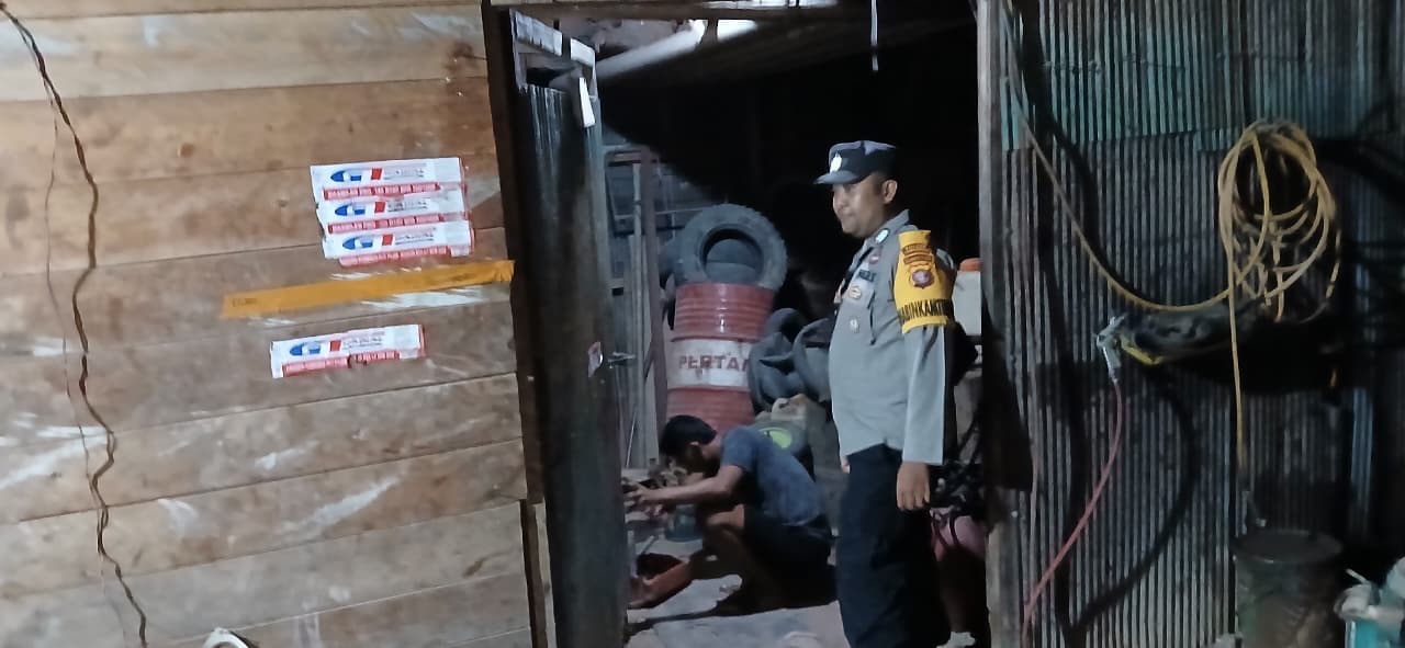Sambangi Pelaku Usaha, Polsek Lamandau Perkuat Kemitraan Demi Kamtibmas Kondusif